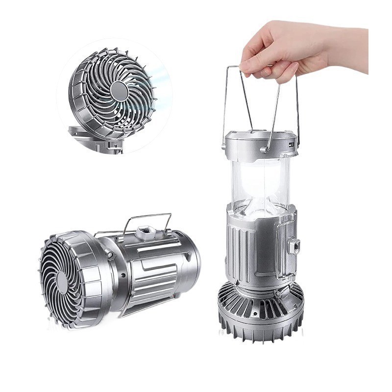 Solar Camping Lantern with Fan