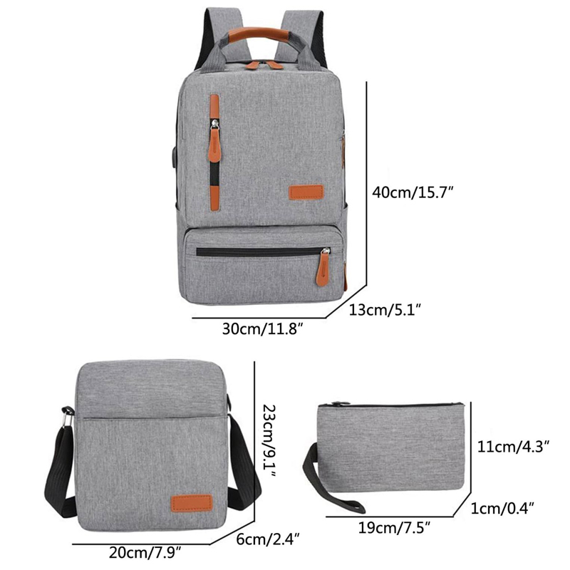 Three Piece Computer Business Bag