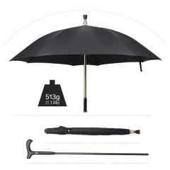 Windproof Walking Sticks Crutch Umbrella