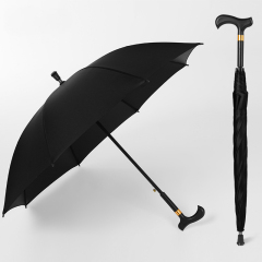 Windproof Walking Sticks Crutch Umbrella