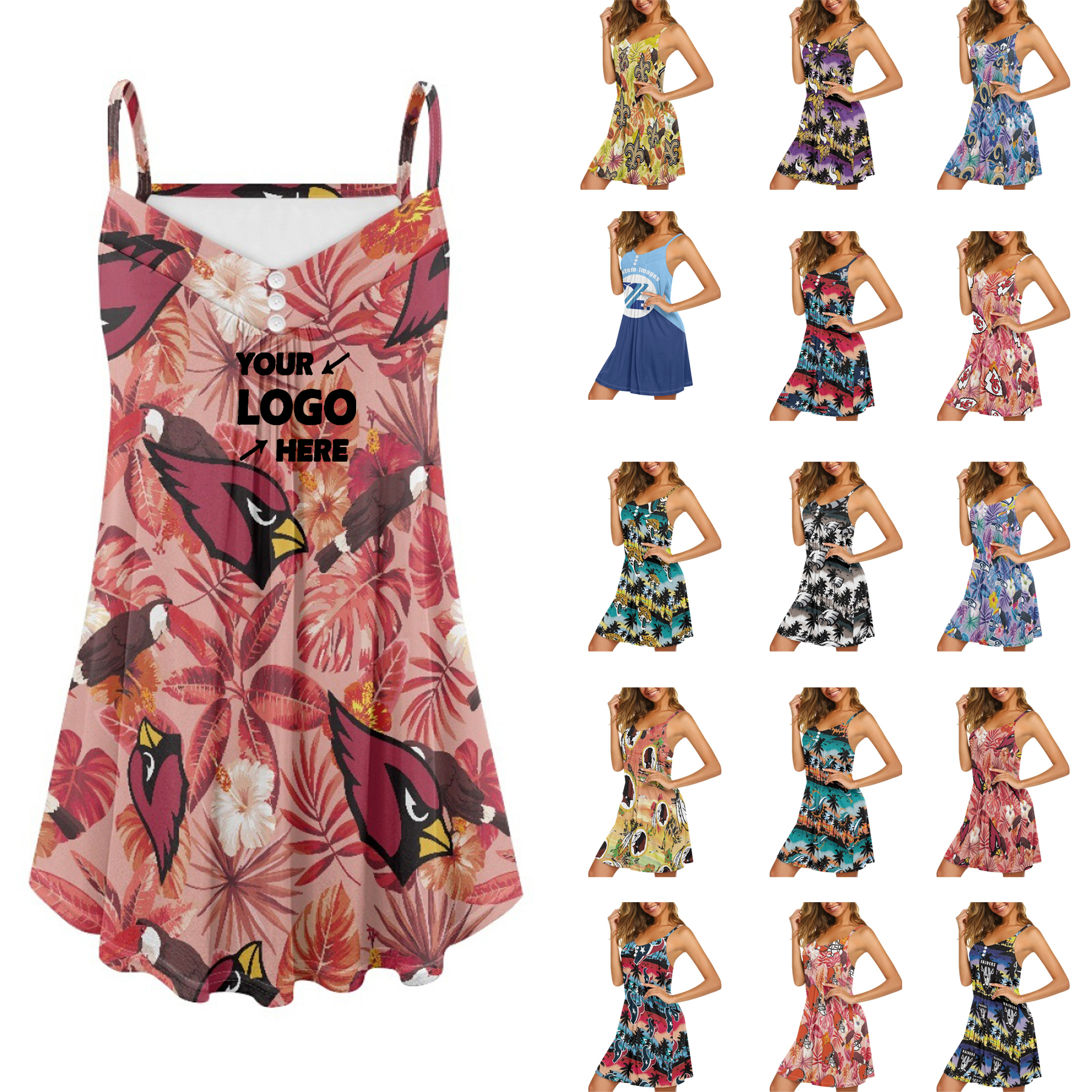 Women Loose Summer Pleated Flowy Sleeveless Tank Tops