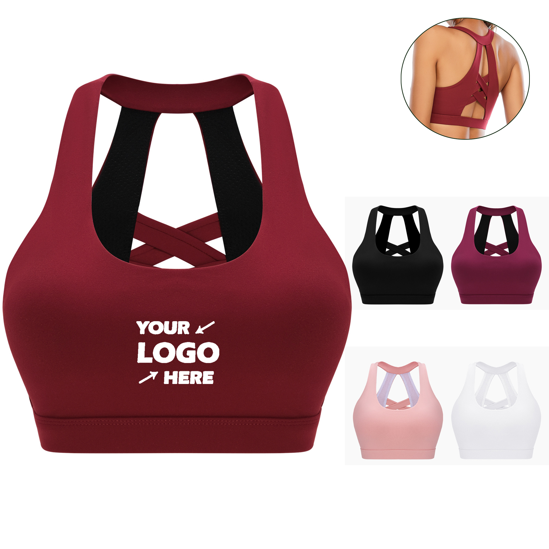 Women Workout Crop Top Bra
