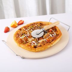 13" Pizza Stone Set-Beige