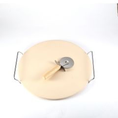 13" Pizza Stone Set-Beige