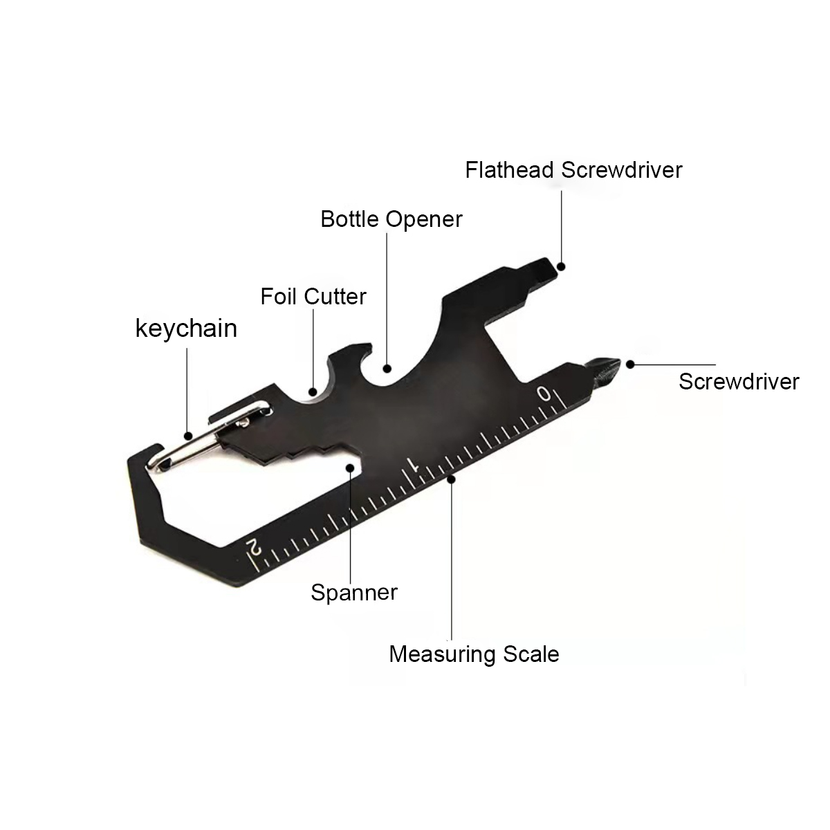 8 In 1 Multi-function Outdoor Camping Tool