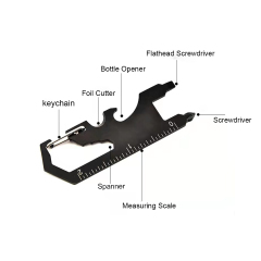 8 In 1 Multi-function Outdoor Camping Tool