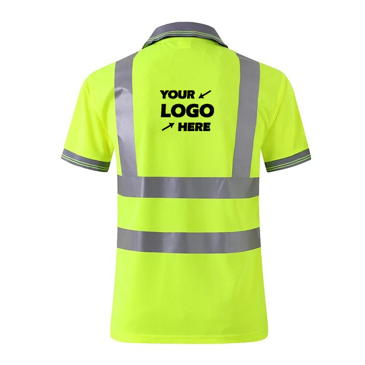 Hi Vis Color Block Reflective Class 2 Safety Workwear Polo
