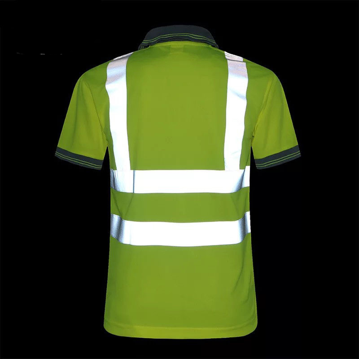 Hi Vis Color Block Reflective Class 2 Safety Workwear Polo