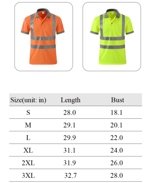 Hi Vis Color Block Reflective Class 2 Safety Workwear Polo