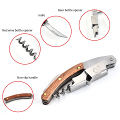 Corkscrew Wine Opener With Wood Handle