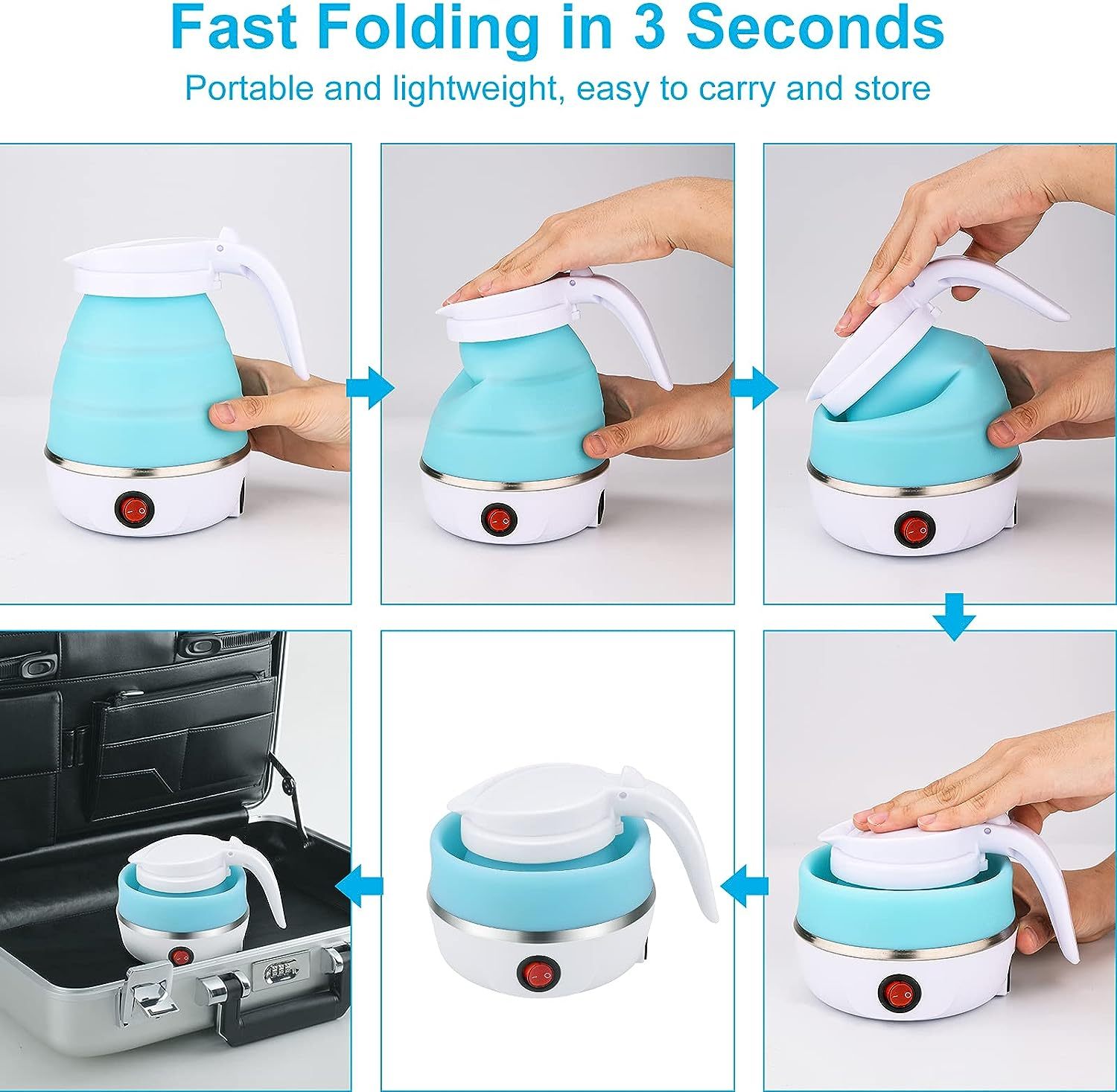 Foldable Electric Travel Kettle