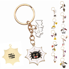 Halloween Alloy Ghost Keychain