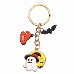Halloween Alloy Ghost Keychain