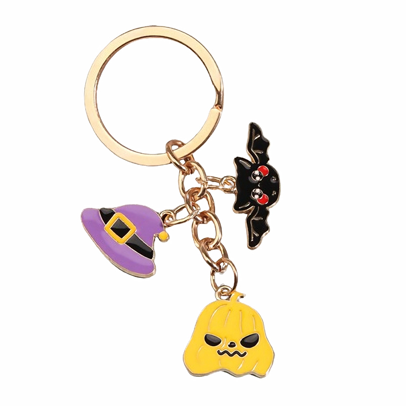 Halloween Alloy Ghost Keychain