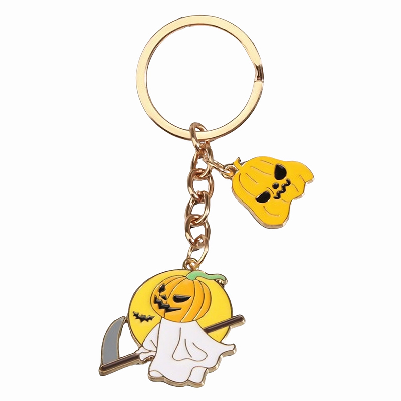 Halloween Alloy Ghost Keychain