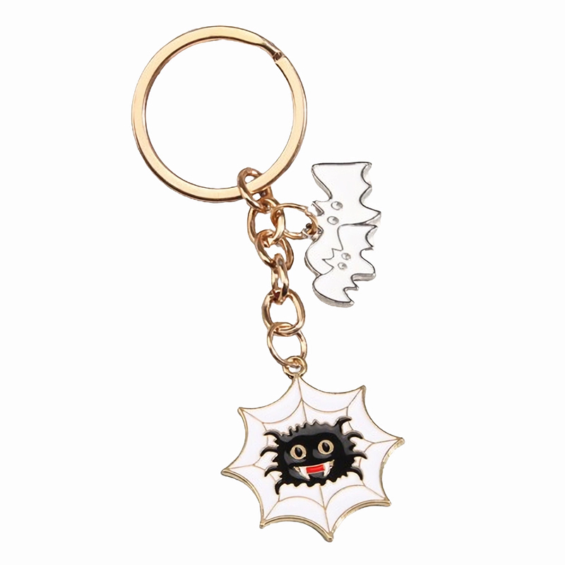 Halloween Alloy Ghost Keychain