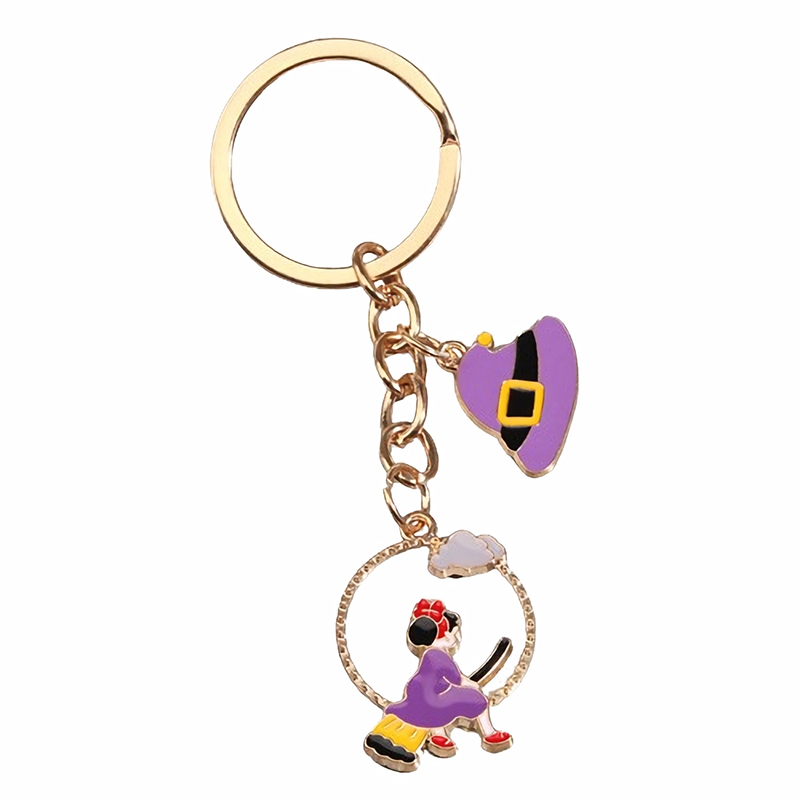 Halloween Alloy Ghost Keychain