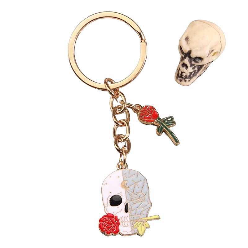 Halloween Alloy Ghost Keychain