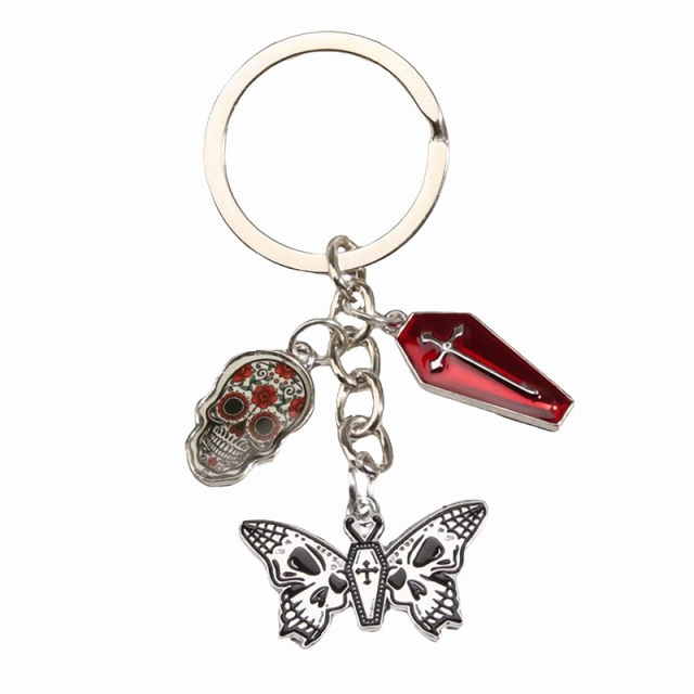 Halloween Alloy Ghost Keychain