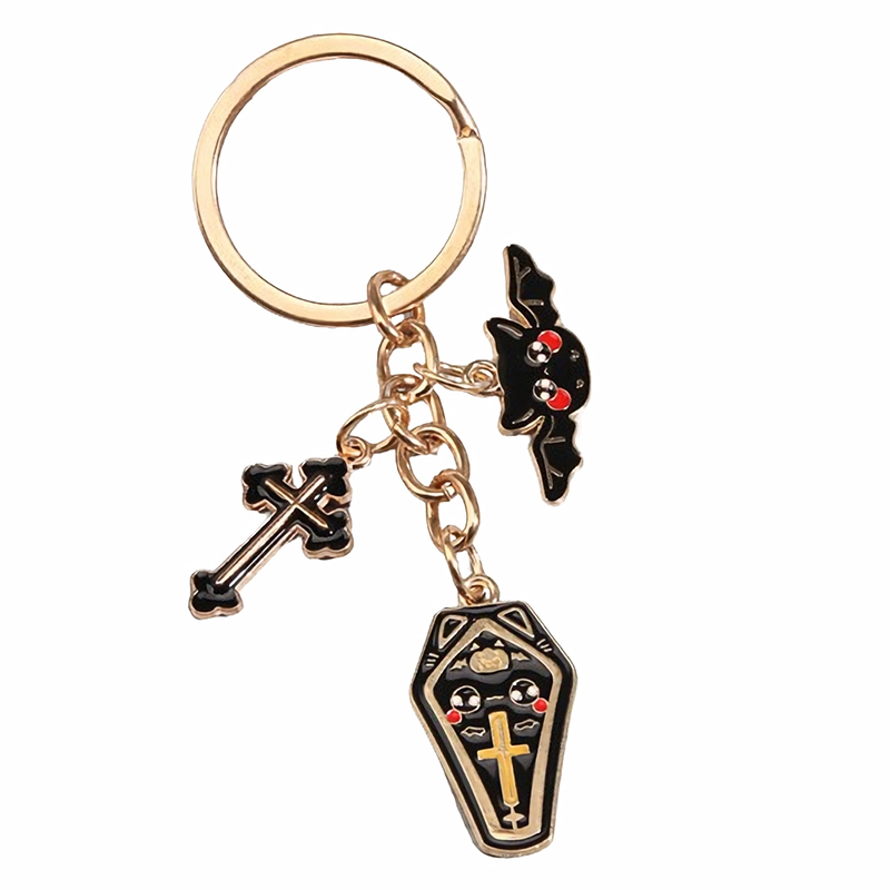 Halloween Alloy Ghost Keychain