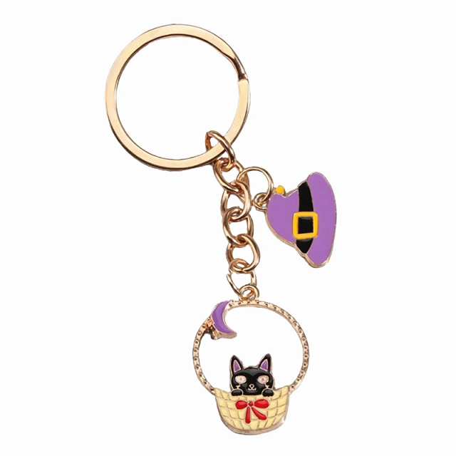 Halloween Alloy Ghost Keychain