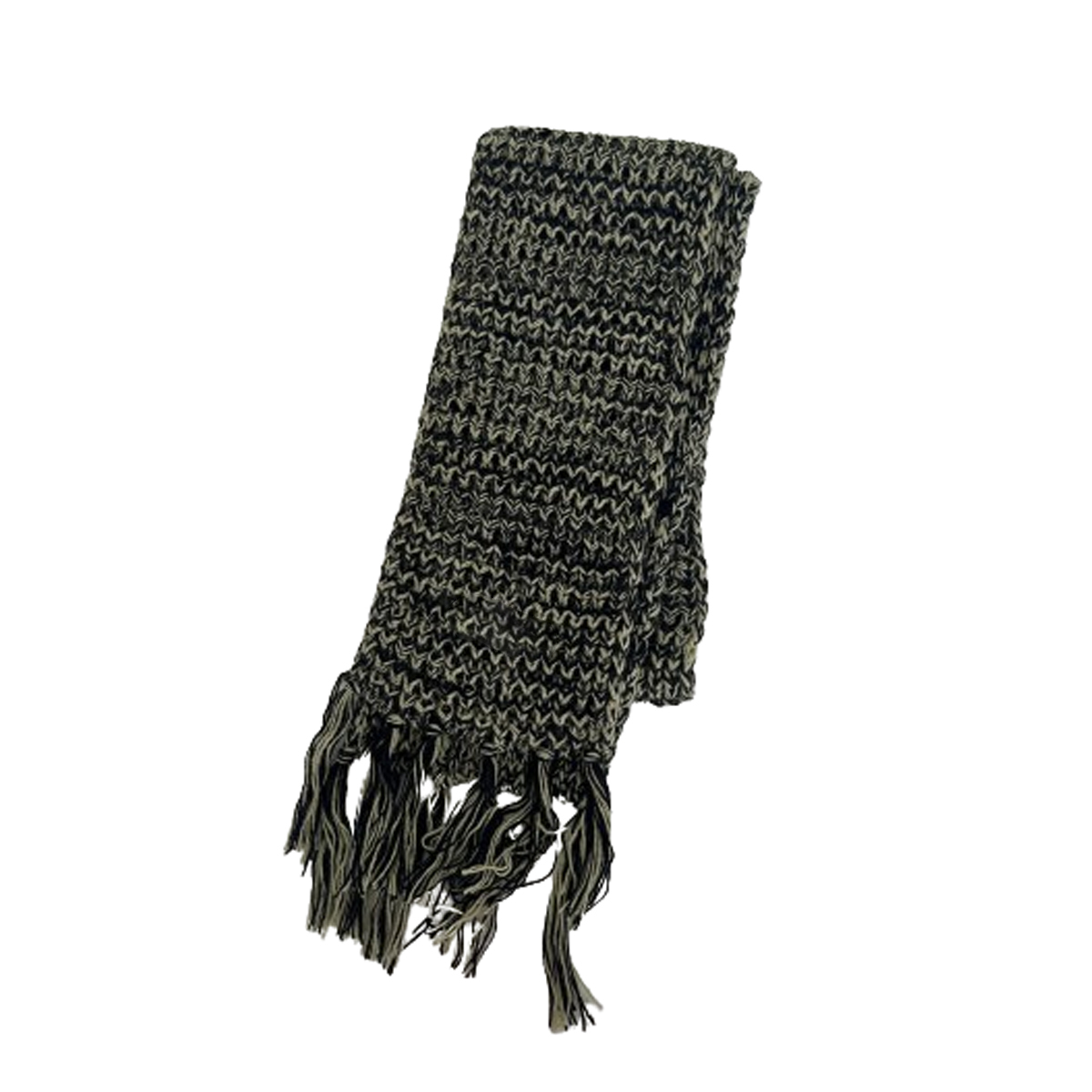 Knit Scarf With Tassels