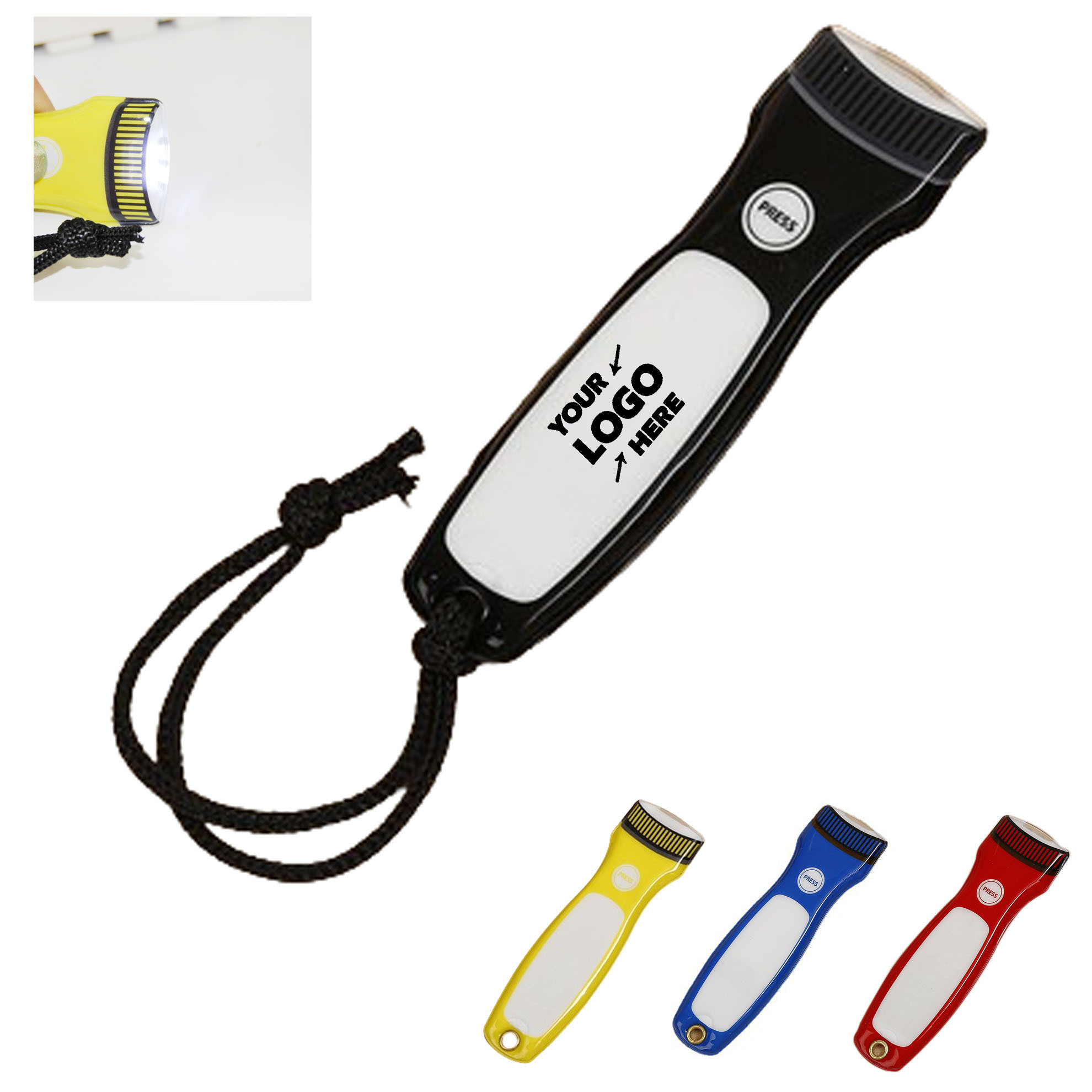 LED Flat Flashlight With Magnet
