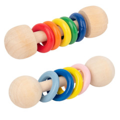 Handheld Wooden Baby Rattle