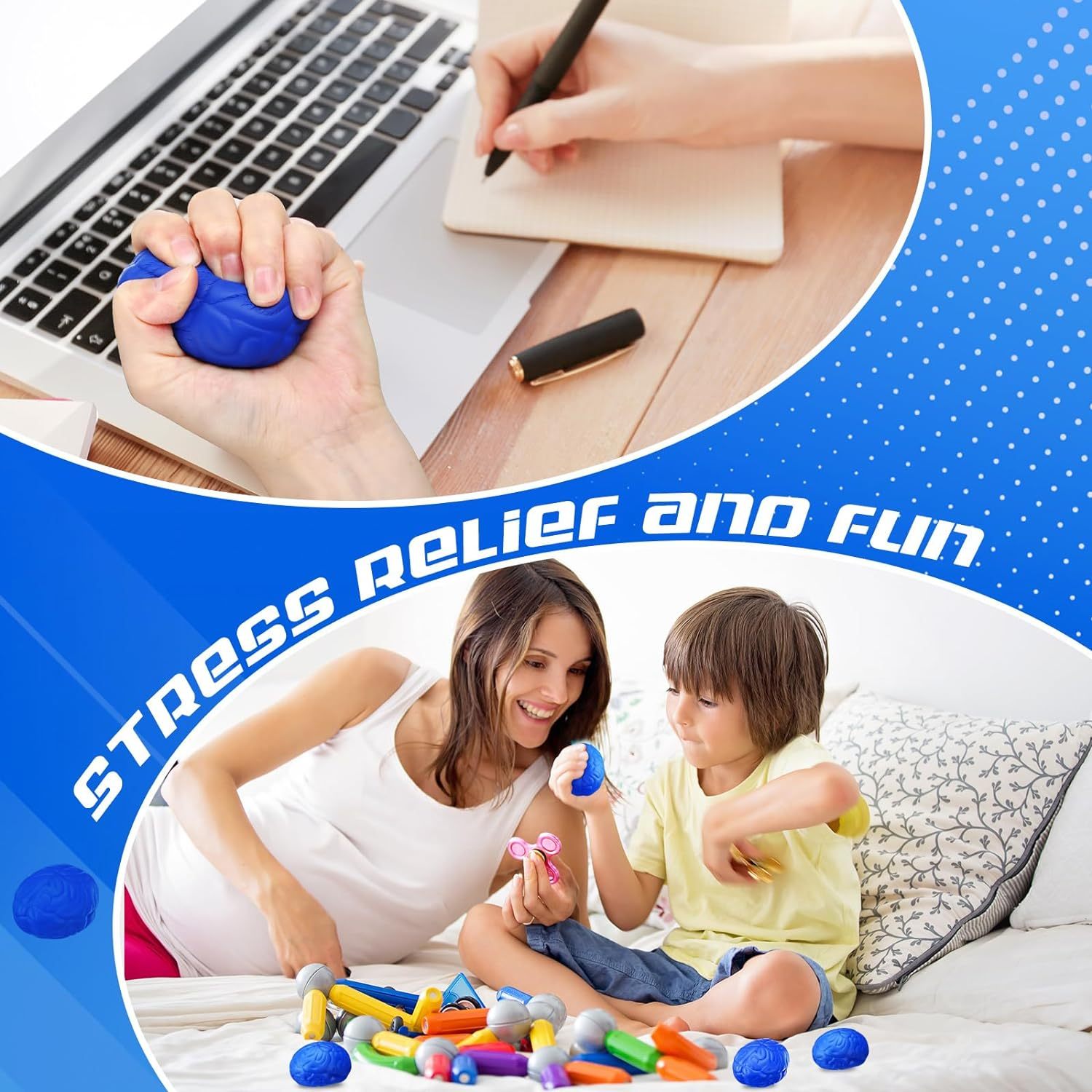PU Foam Simulated Brain Stress Ball