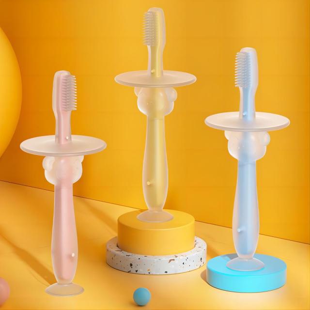 Stand Up Suction Baby Toothbrush