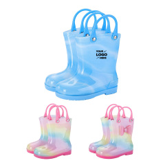 Toddler-Kids Waterproof Rain Boots
