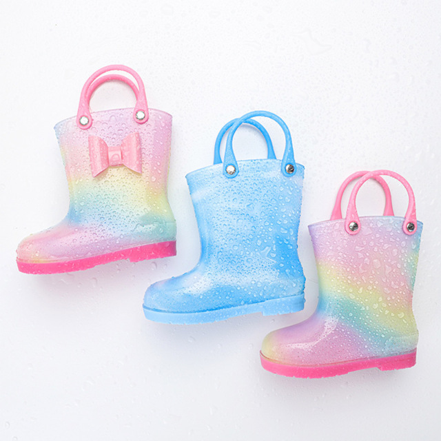 Toddler-Kids Waterproof Rain Boots