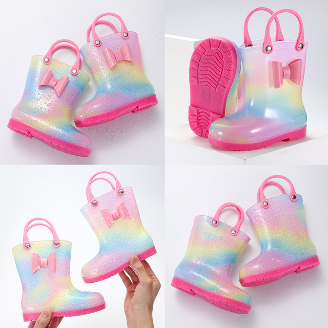 Toddler-Kids Waterproof Rain Boots