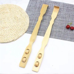 Wood Back Scratcher with Two Massaging Rollers