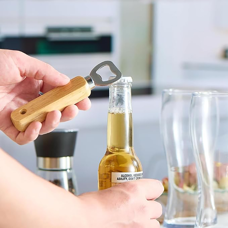 Wooden Handle Beer Bottle Opener