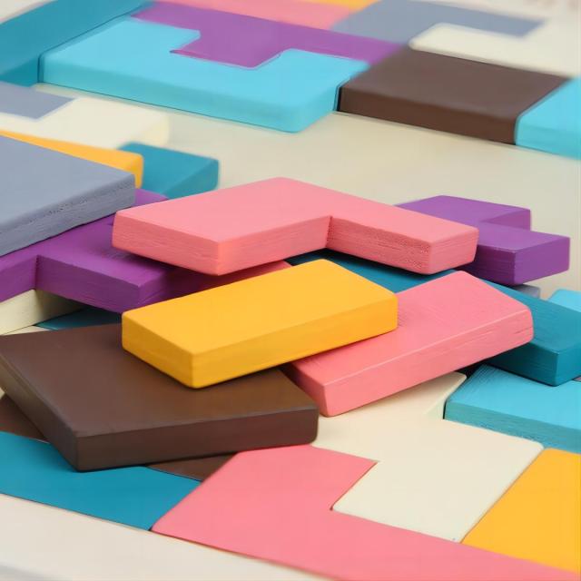 Wooden Tetris Puzzle
