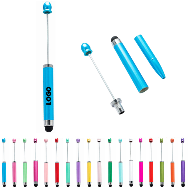 2 in 1 beadable ballpoint pen
