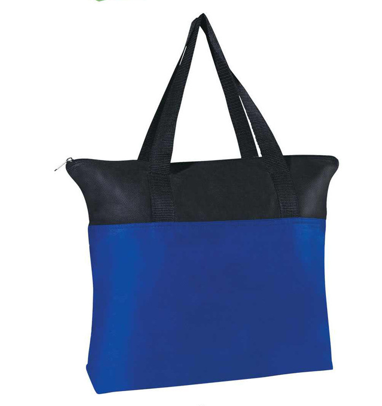 Non-Woven Lightweight Tote with Zipper