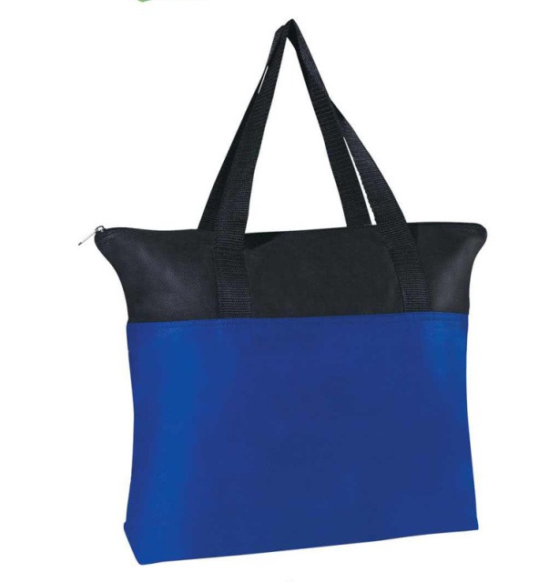 Non-Woven Lightweight Tote with Zipper