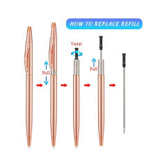 Electroplated Metal Ballpoint Pen