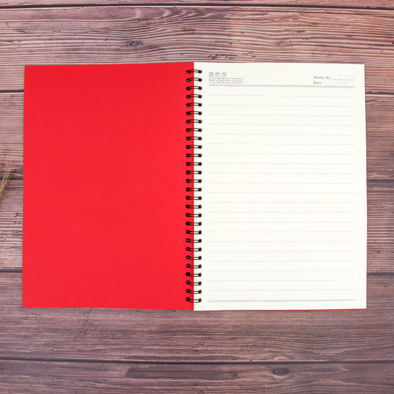 B6 Colored Paper Spiral Notebook