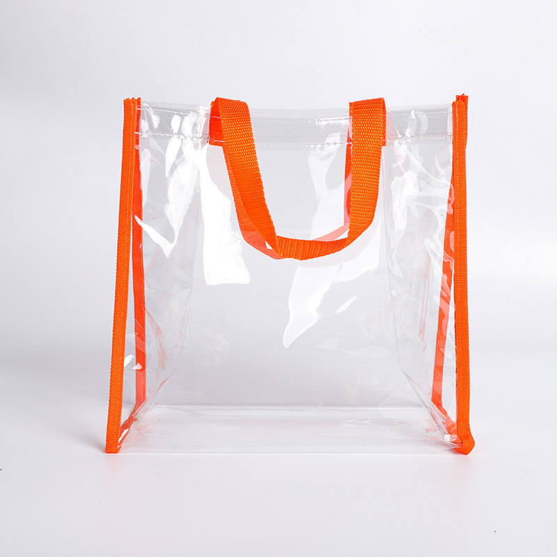 Zippered Clear Stadium Box Tote Bag