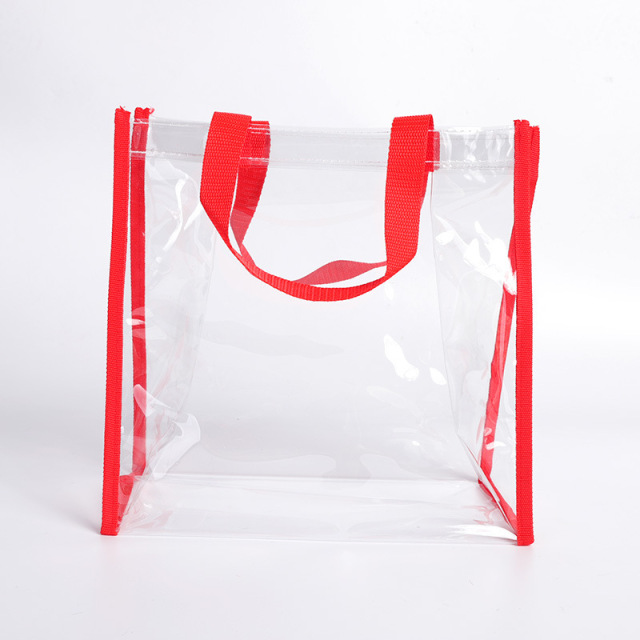 Zippered Clear Stadium Box Tote Bag