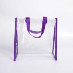 Zippered Clear Stadium Box Tote Bag