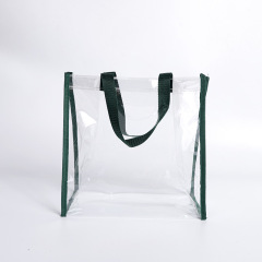 Zippered Clear Stadium Box Tote Bag