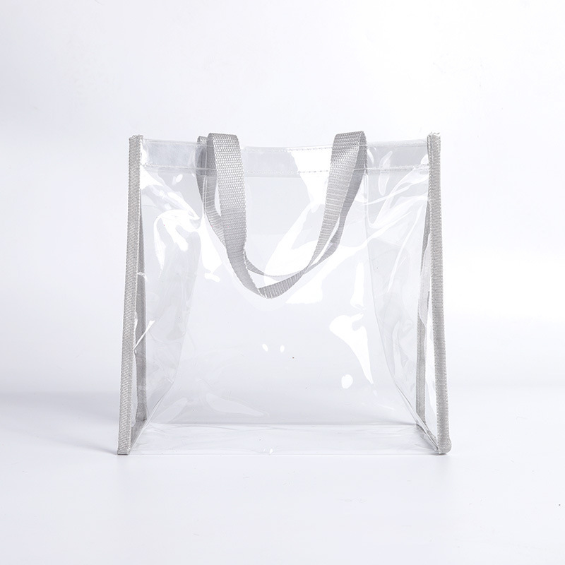 Zippered Clear Stadium Box Tote Bag