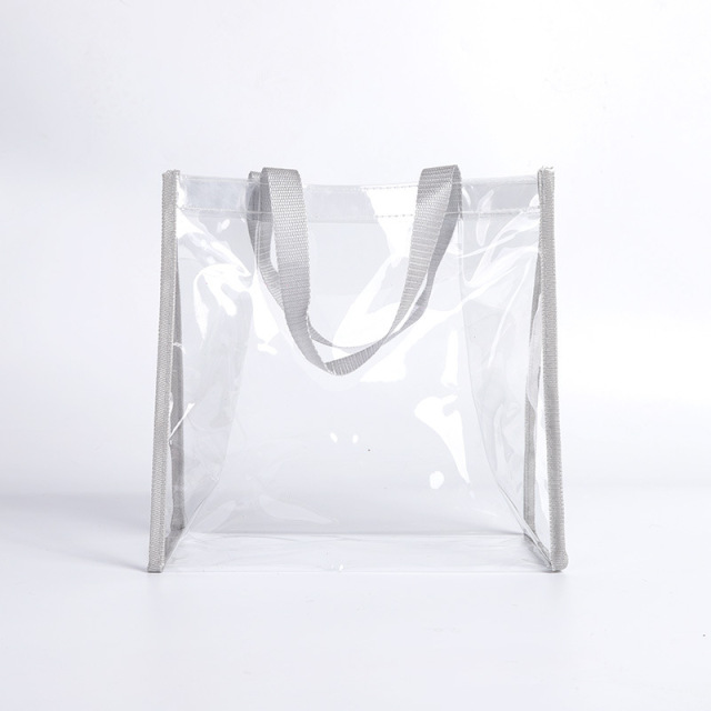 Zippered Clear Stadium Box Tote Bag