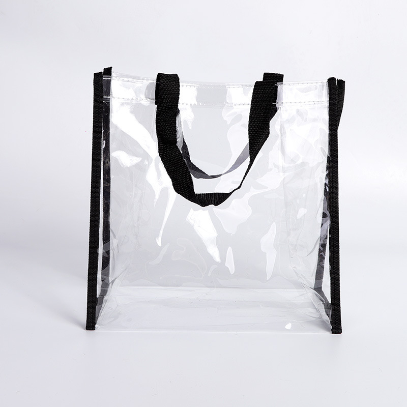 Zippered Clear Stadium Box Tote Bag