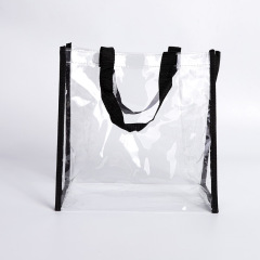 Zippered Clear Stadium Box Tote Bag