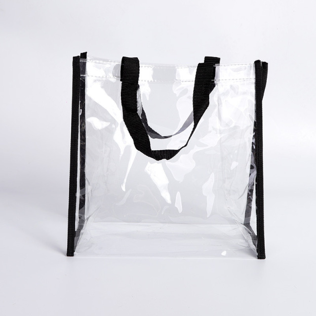 Zippered Clear Stadium Box Tote Bag